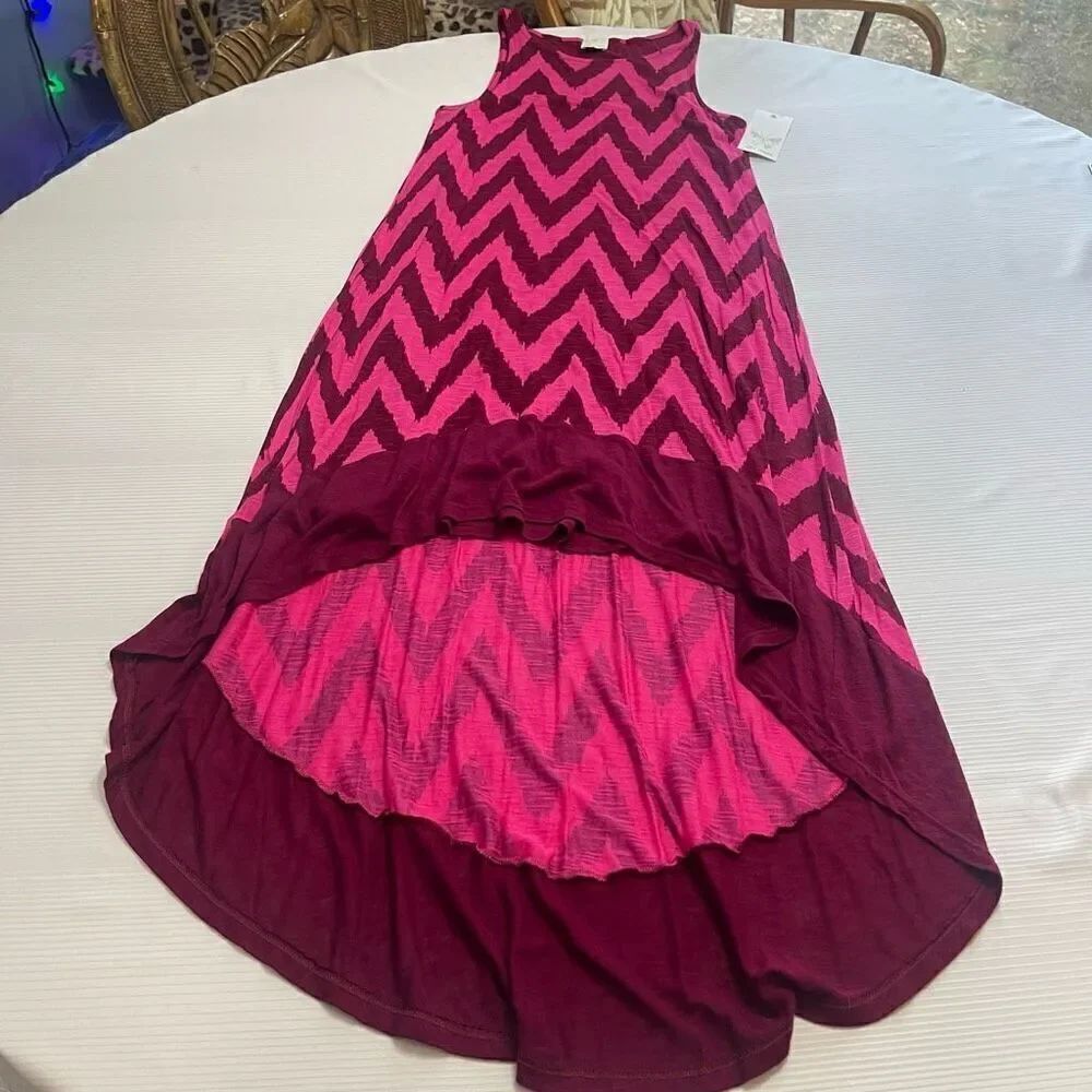 NWT Ella Moss Pink Stripe Dress Size Small New